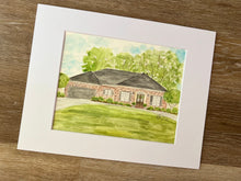 Load image into Gallery viewer, 8x10 house watercolor portrait