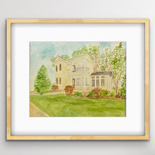 Load image into Gallery viewer, 8x10 house watercolor portrait