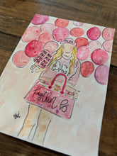 Load image into Gallery viewer, Sorority faceless portrait
