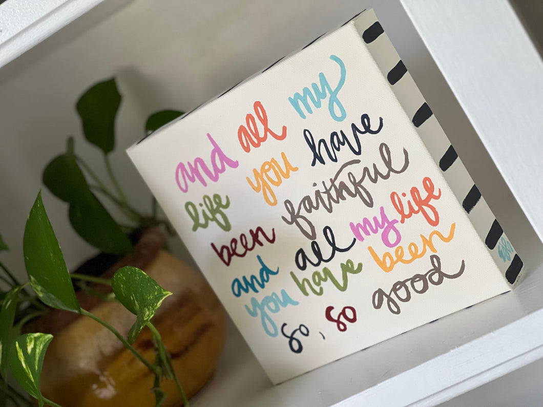 Goodness of God canvas