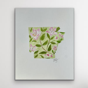 Arkansas state flower print